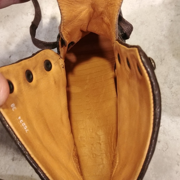 Chie Mihara Keiti Dark Brown Leather Womens 38 Lace Up Ankle Boots Made in Spain - Picture 14 of 16